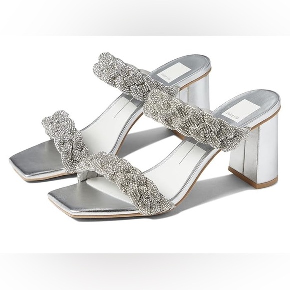 New Dolce Vita Paily Rhinestone Sparkle Sandals Heels
Silver Sz 9 - Picture 1 of 13